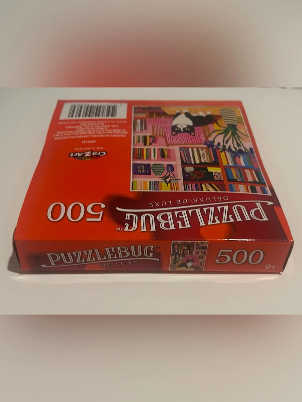 New “Library Cat” Puzzle with Cat 500 Pieces Puzzlebug DeLuxe 20” x 12”